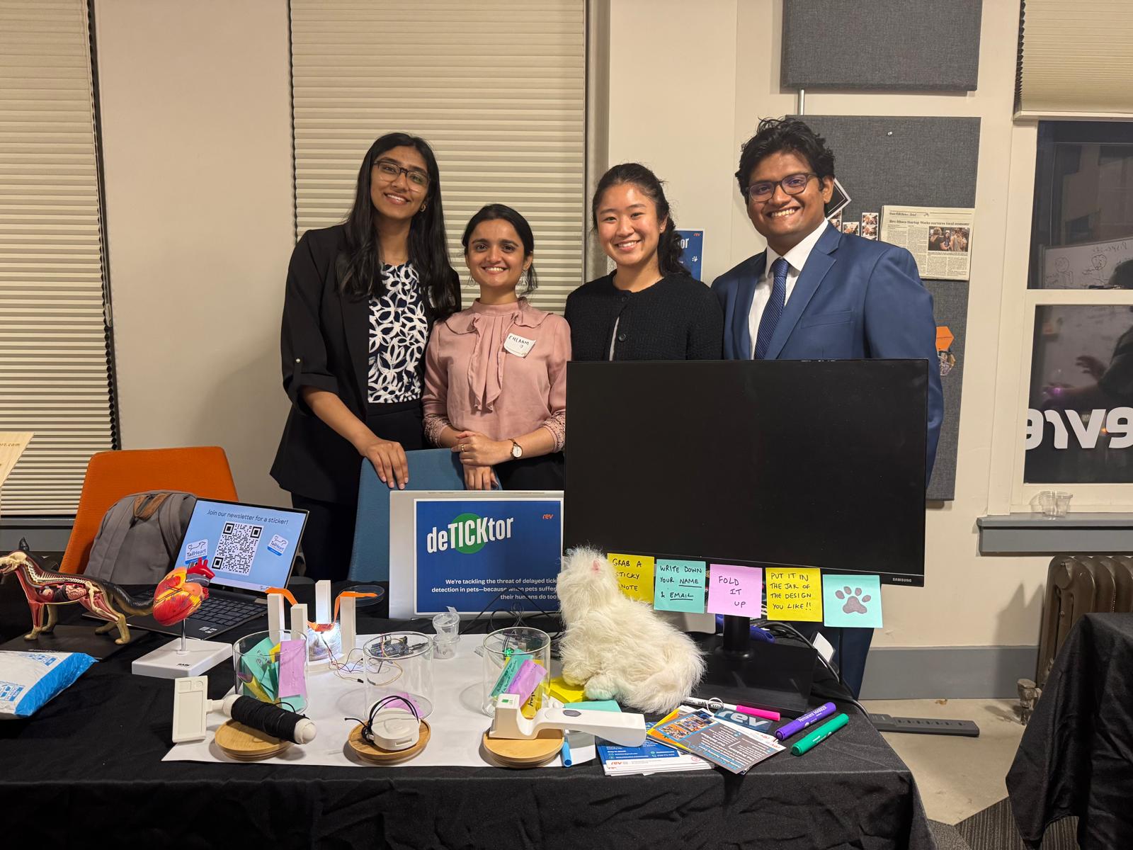 DeTICKtor demo booth with prototype